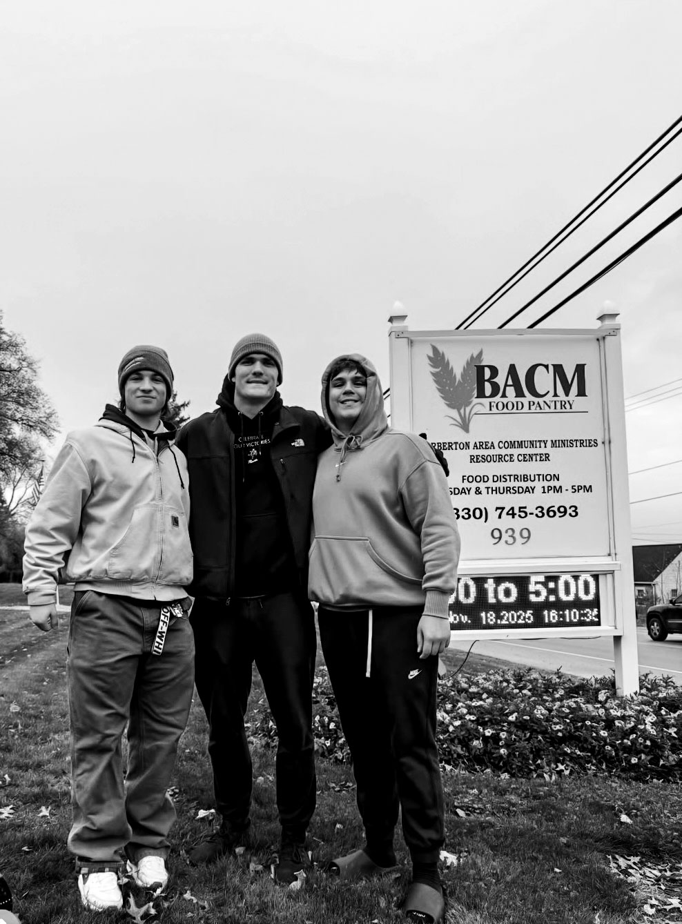 Serving at the BACM food pantry